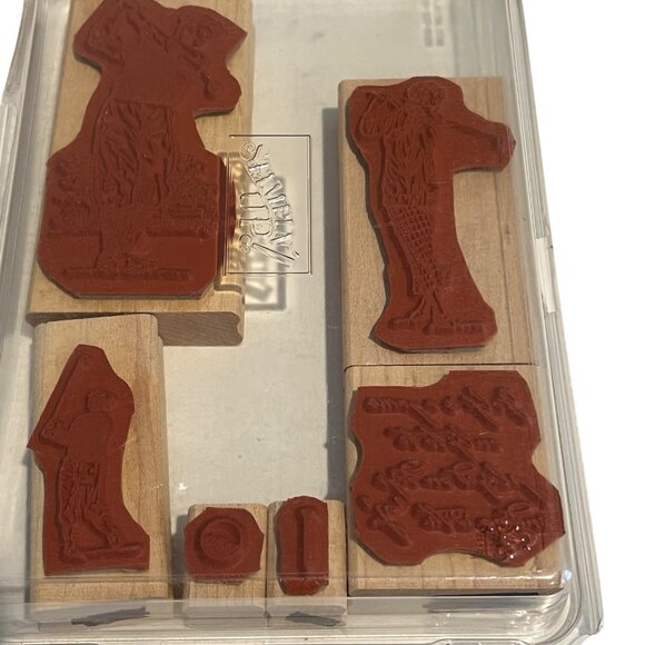 Stampin Up! "On the Green" Golf-Themed Rubber Stamps Set Of 8 - Picture 2 of 2